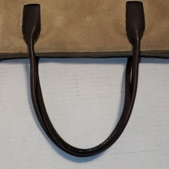 Bag Giani Bernini Satchel Handbag Purse SHOULDER Suede Leather WOMEN'S WOMAN'S - Picture 6 of 11